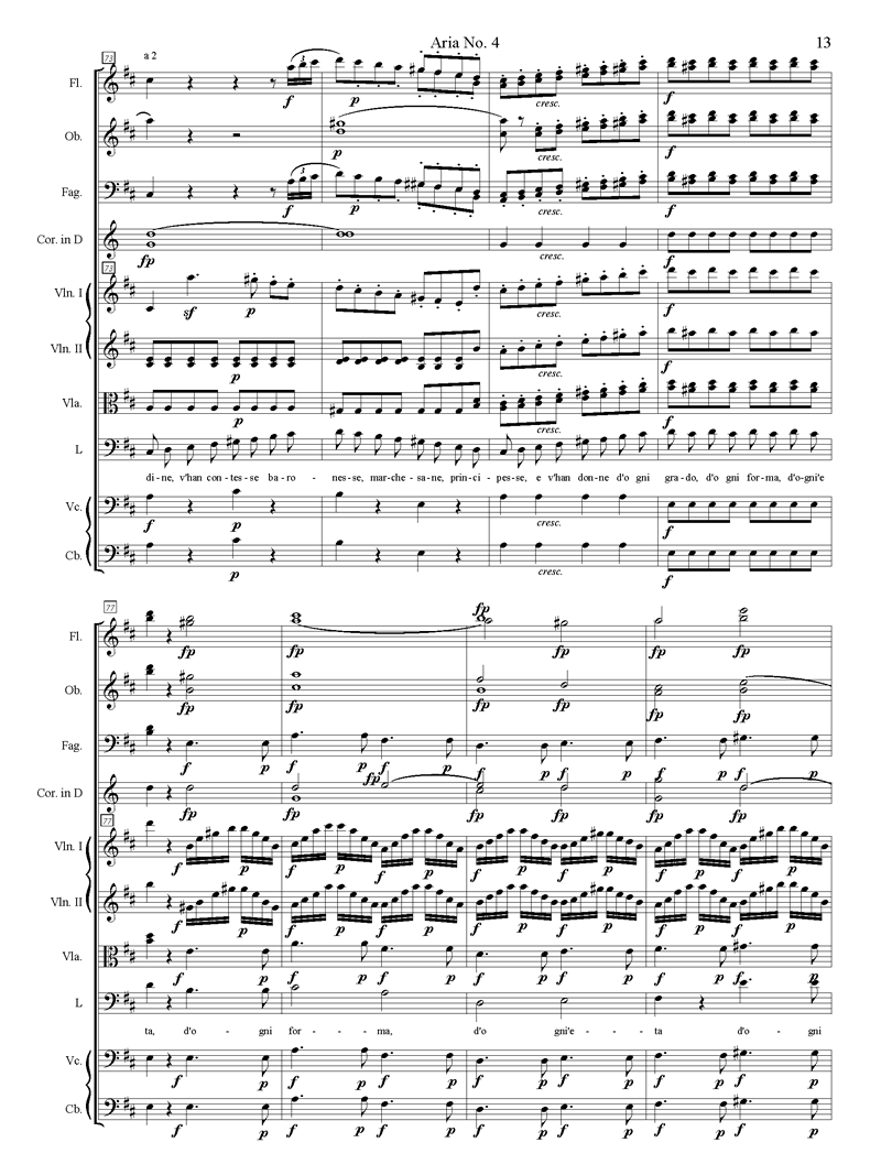 music copying and engraving- opera score